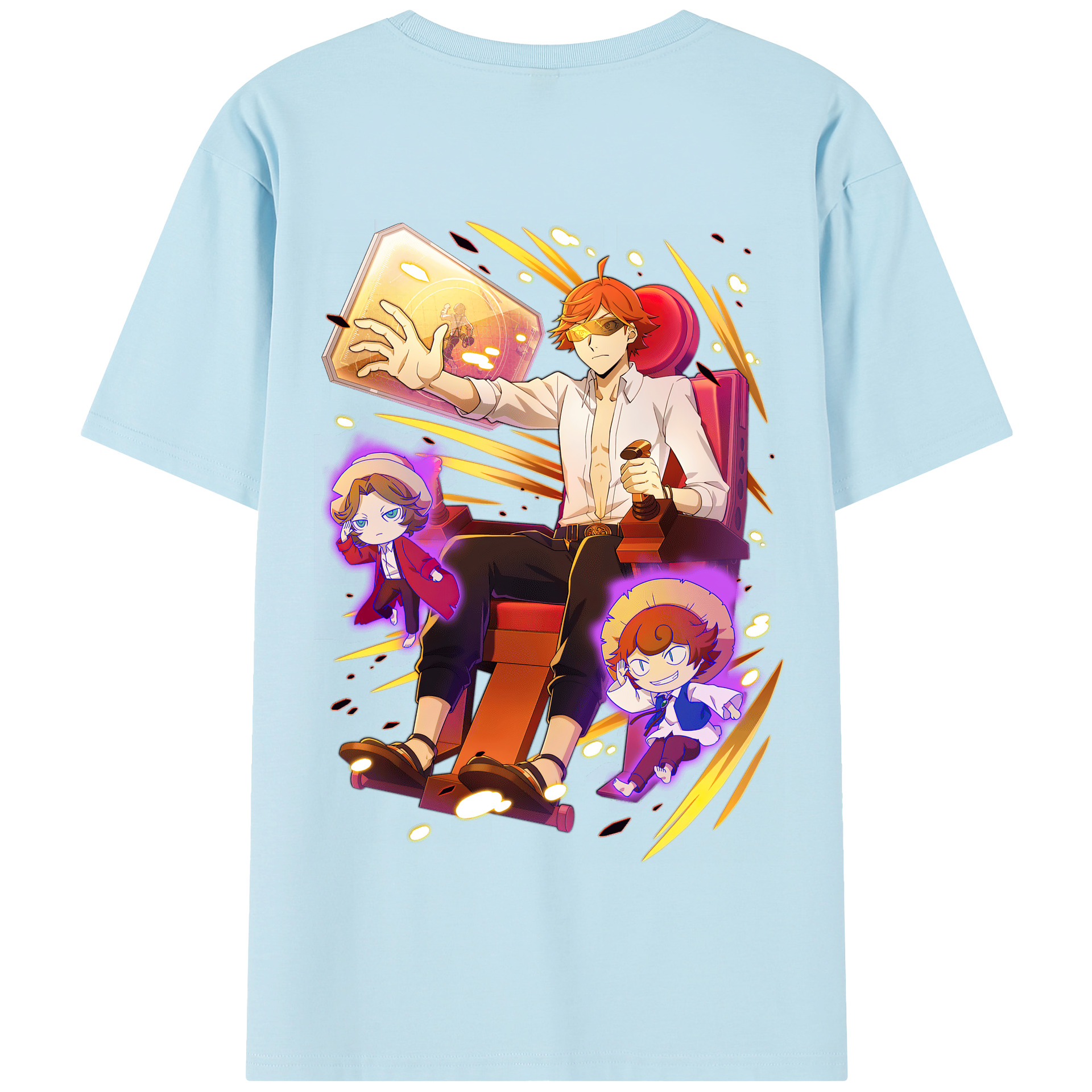 （画像用） 文豪ストレイドッグス Bungo Stray Dogs 綿100％半袖Tシャツ（背面プリント）